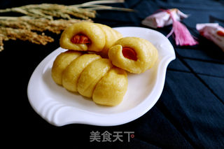 豆浆香肠卷的做法步骤:10