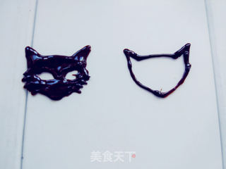 万圣节炸毛小黑猫—创意巧克力甜甜圈的做法步骤:16