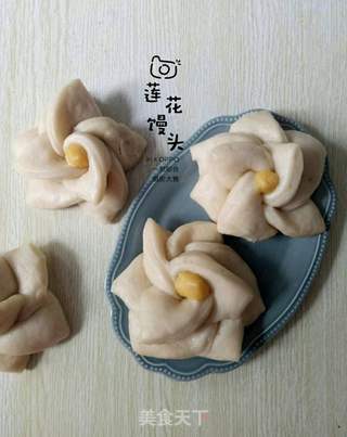 莲花馒头的做法步骤:9