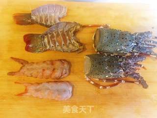 芝士黄油双味大龙虾的做法步骤:7