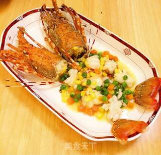 芝士黄油双味大龙虾的做法步骤:25