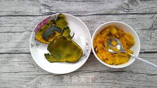 南瓜豆沙面包的做法步骤:2