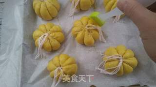 南瓜豆沙面包的做法步骤:9