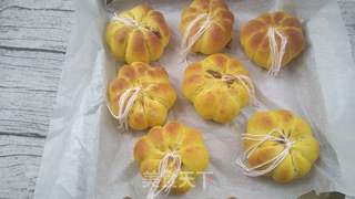 南瓜豆沙面包的做法步骤:11