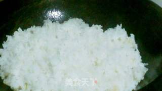 南瓜腊肠炒饭的做法步骤:4