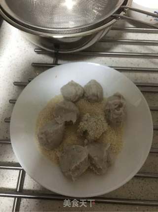 炸芋艿丸的做法步骤:5