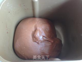 香蕉可可花边包的做法步骤:7