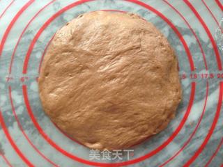 香蕉可可花边包的做法步骤:9