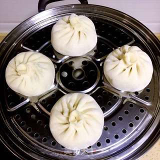 猪肉荠菜包子的做法步骤:20