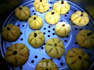 蜜豆南瓜包的做法步骤:13