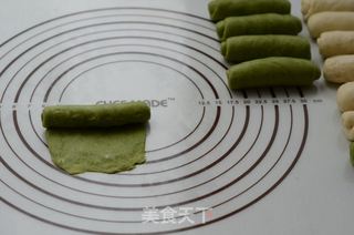 菠菜棋格小吐司的做法步骤:6