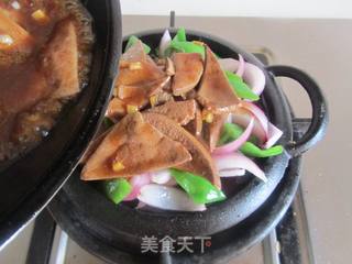 铁板洋葱爆猪肝的做法步骤:11