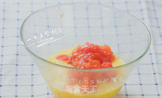 番茄鸡蛋奶酪米饼的做法步骤:6
