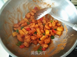 菠萝咕噜肉的做法步骤:11