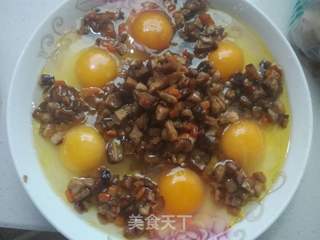 香菇肉末蒸蛋的做法步骤:18