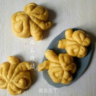 蝴蝶南瓜馒头的做法步骤:12
