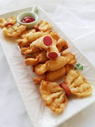 馄饨皮的花样吃法的做法步骤:16