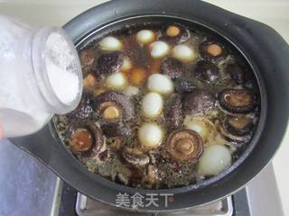 香菇鹌鹑蛋烧排骨的做法步骤:10