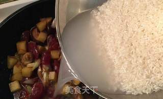 香肠焖饭的做法步骤:5