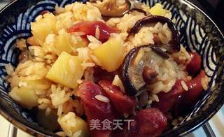 香肠焖饭的做法步骤:8