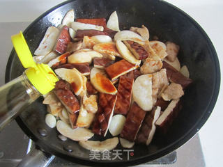 杏鲍菇干子炒肉片的做法步骤:7