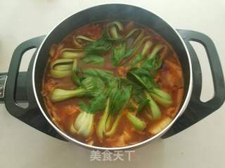 芝士年糕部队火锅的做法步骤:6