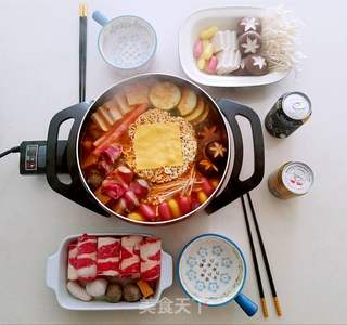 芝士年糕部队火锅的做法步骤:10