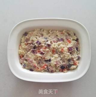 培根芝士焗土豆泥的做法步骤:7