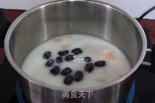 百合木瓜炖牛奶的做法步骤:4
