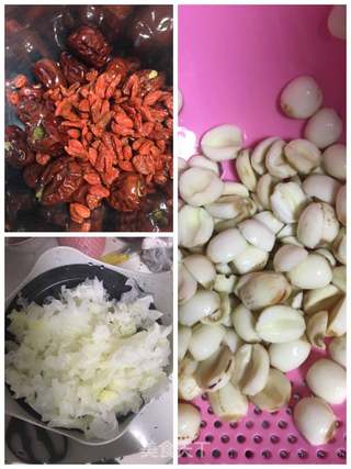 银耳莲子枸杞桂圆大枣羹的做法步骤:3