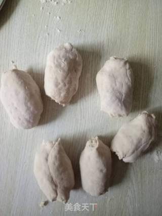 火腿肠编花馒头的做法步骤:2