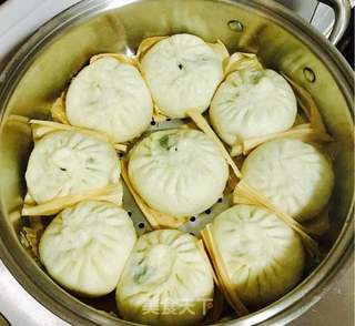 猪肉茴香包子的做法步骤:15