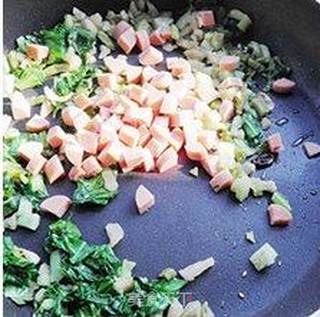 【榨菜炒饭】--------剩米饭的春天的做法步骤:5