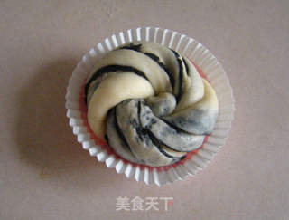 黑芝麻蓉面包(汤种)的做法步骤:8