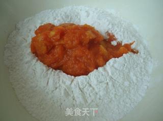 南瓜紫薯芝麻饼的做法步骤:3