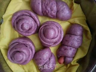 紫薯馒头的做法步骤:8