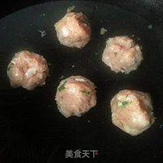 毛豆肉丸羹的做法步骤:3