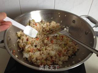 豆豉时蔬炒饭的做法步骤:8