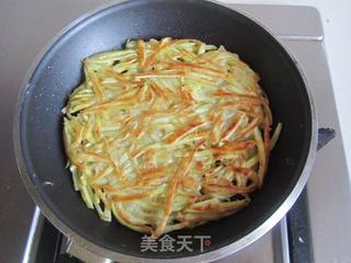 红薯丝饼的做法步骤:6