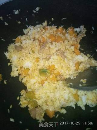 金瓜炒饭的做法步骤:14