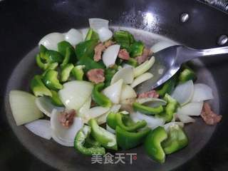 青椒肉片的做法步骤：4