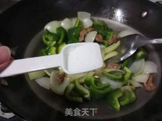 青椒肉片的做法步骤:5