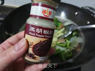 青椒肉片的做法步骤:6