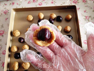 万圣节之黑芝麻球——蜘蛛&小精灵的做法步骤:7
