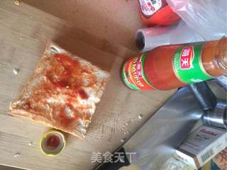 3分钟快手早餐-面包披萨的做法步骤:2