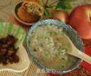 营养早餐---鸡茸蔬菜粥的做法步骤:9