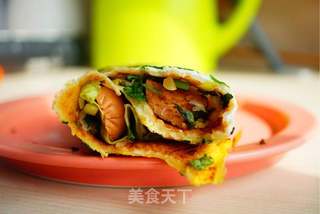 煎饼果子的做法步骤:7
