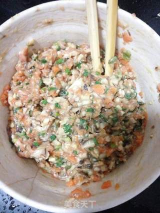 纯手工香菇猪肉水饺的做法步骤:8