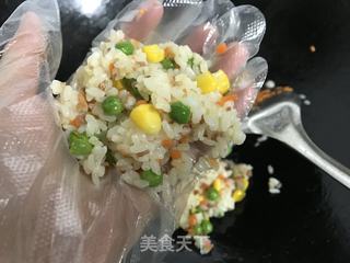 培根杂蔬饭团 的做法步骤：10