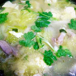 白菜炖冻豆腐#秋季滋阴润肺#的做法步骤:5